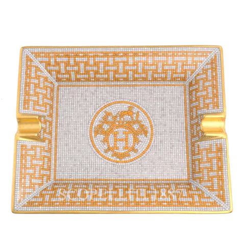 hermes mosaic ashtray|vintage Hermes ashtrays.